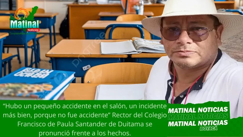 Rector del colegio Francisco de Paula Santander respondió: "Fue un incidente de juego, no un accidente, y se ha cumplido el protocolo"