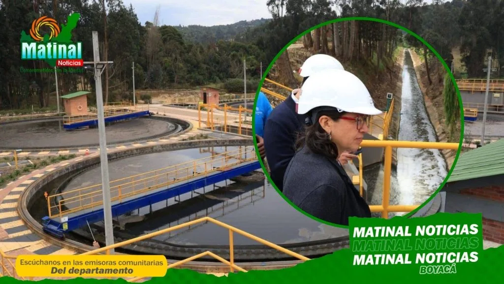 Tunja reimpulsa obras de la PTAR tras visita de la viceministra de Agua y Saneamiento