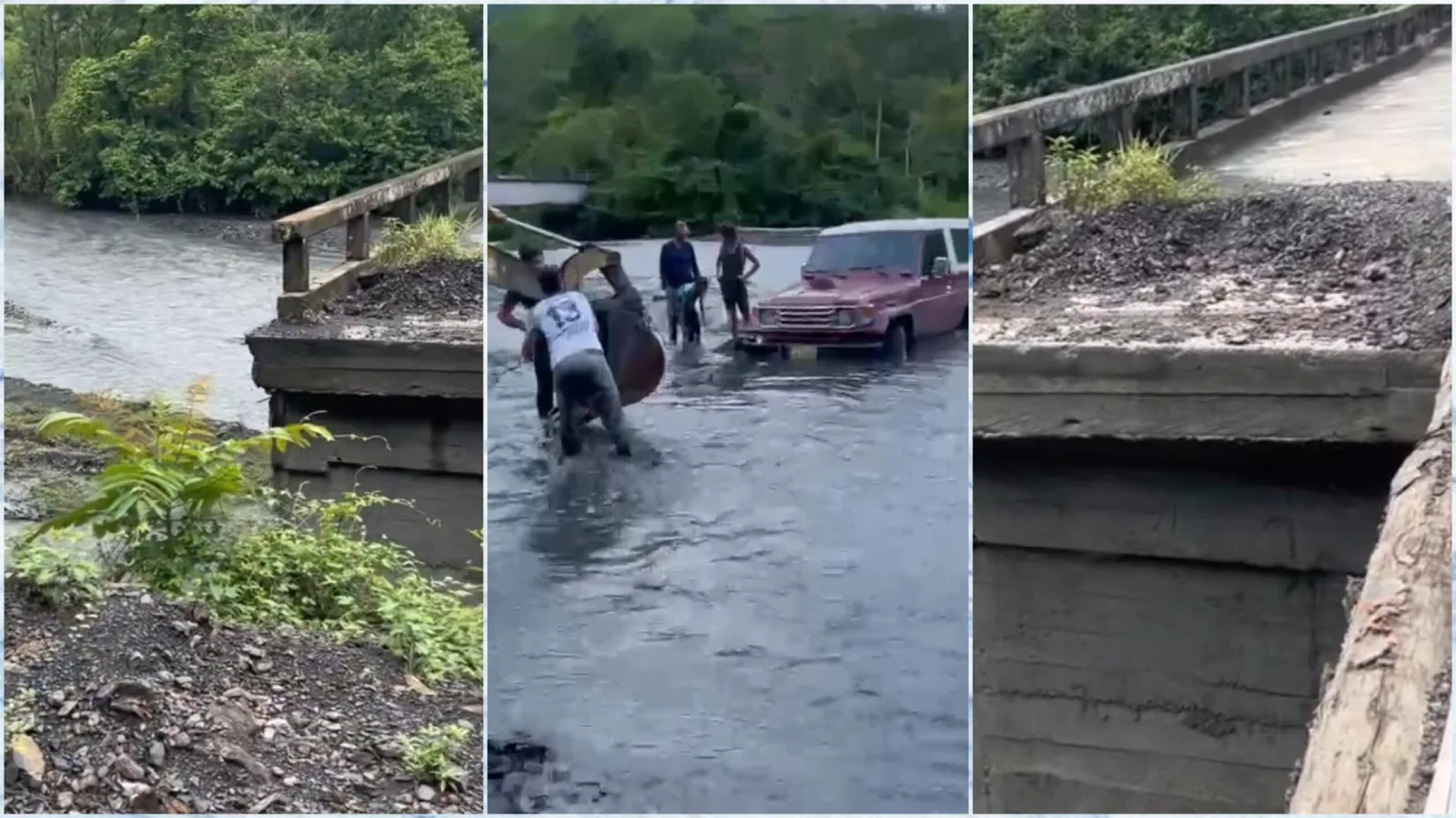 En Muzo hacen llamado urgente para rehabilitar el puente sobre la quebrada La Caco