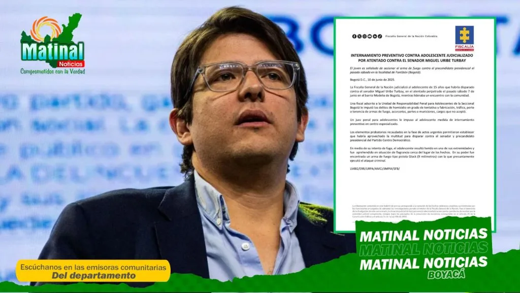 Fiscalía judicializó al adolescente que habría disparado contra el senador Miguel Uribe
