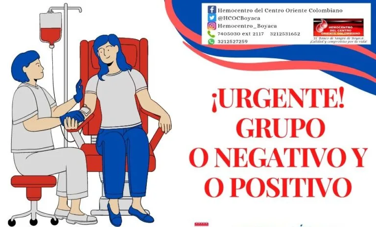 Alerta por escasez de sangre para atención de emergencias en Boyacá