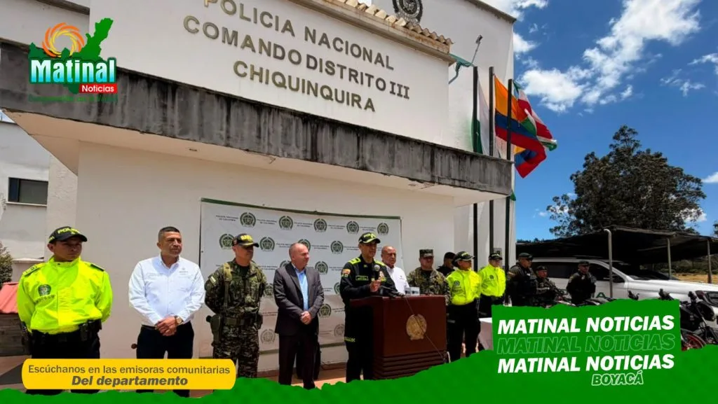 Autoridades reportan capturas y nuevos resultados contra la delincuencia en Chiquinquirá