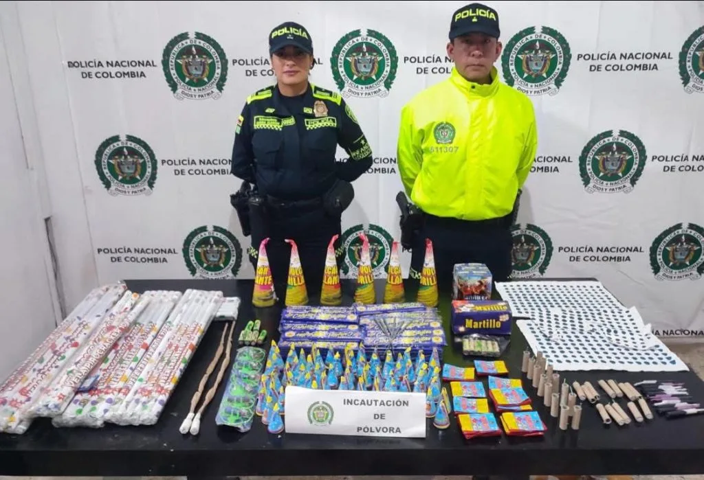 Incautados 90 Kilos de Pólvora en Sogamoso durante el Fin de Semana de Velitas