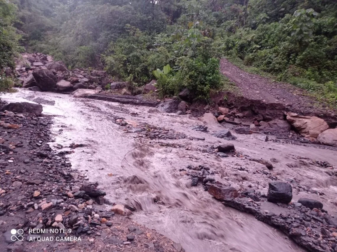 Varias veredas de Santa María, sur - oriente boyacense, quedaron incomunicadas tras fuerte aguacero