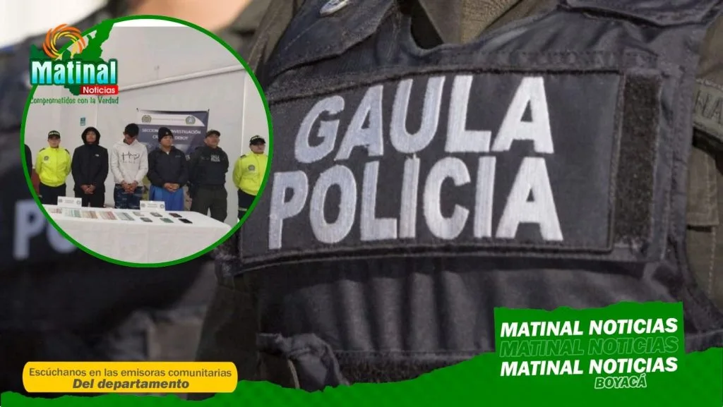 Capturan en Duitama a tres presuntos extorsionistas que habrían incendiado fachada de un negocio para intimidar a su víctima