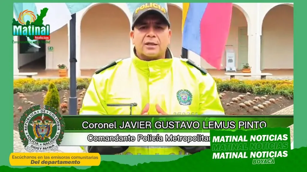 Nuevo comandante asume la dirección de la Policía Metropolitana de Tunja y se presenta con primeros resultados operativos