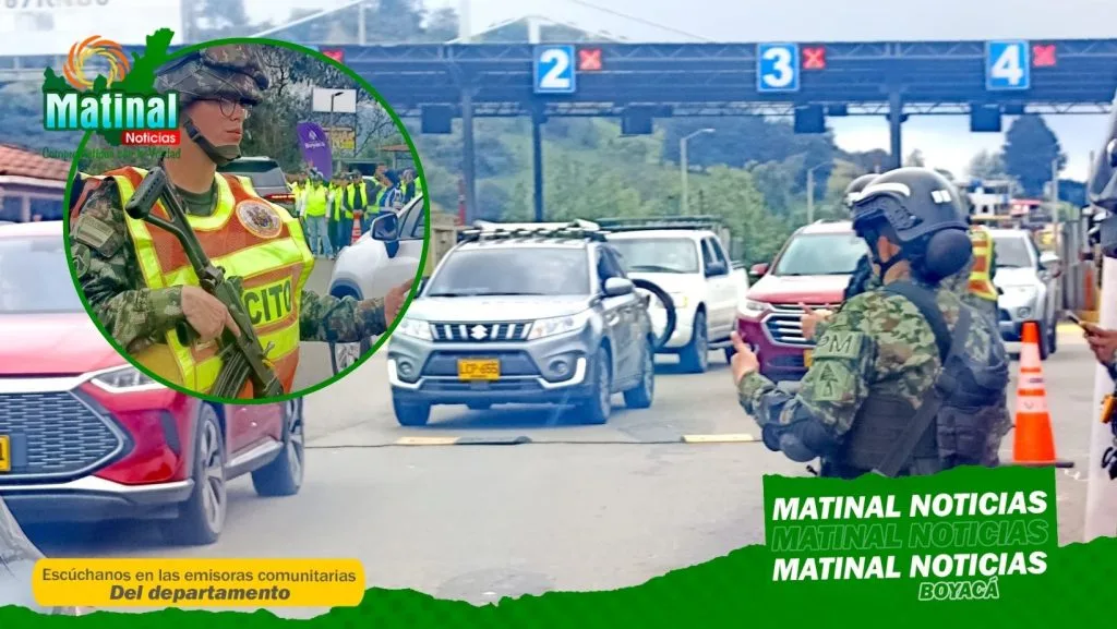Ejército y Policía refuerzan seguridad en Boyacá durante la Semana Santa