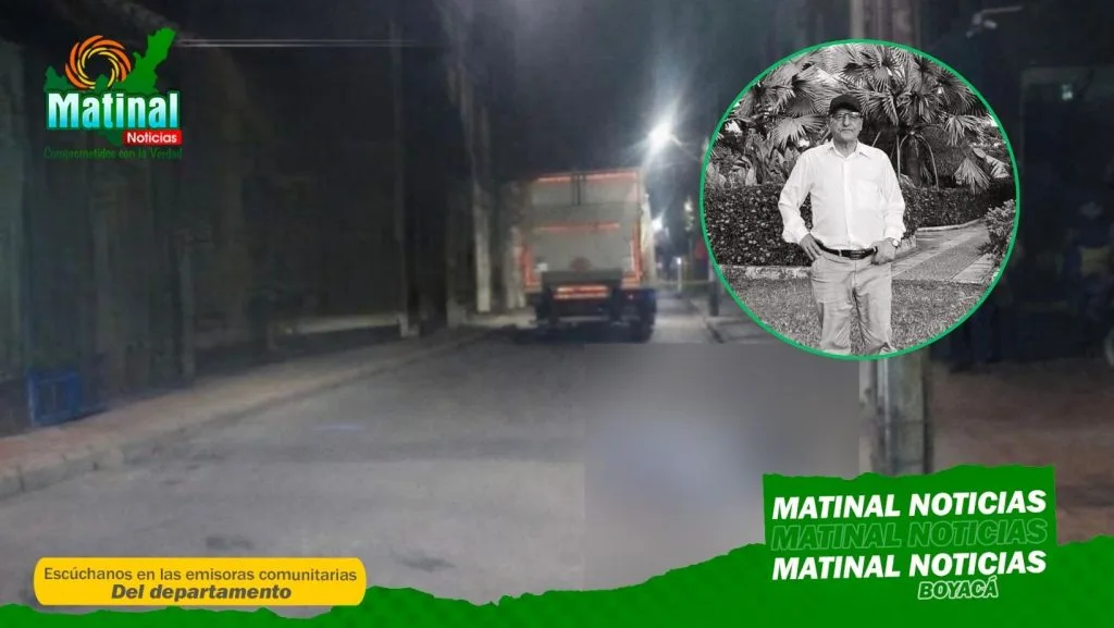 Adulto mayor fallece tras ser arrollado por un camión de carga en Sogamoso, Boyacá