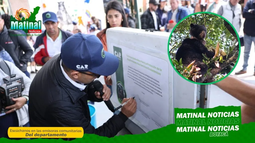 Se firmó el Pacto por la Protección del Oso Andino en Cundinamarca y Boyacá