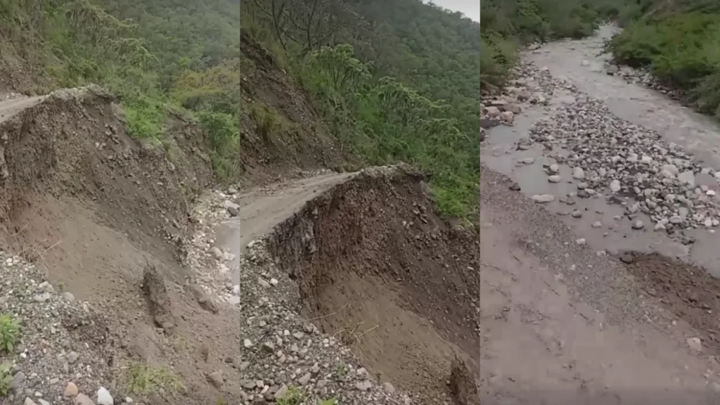 Deslizamiento por lluvias afecta vital ruta de conexión entre Boyacá y Santander