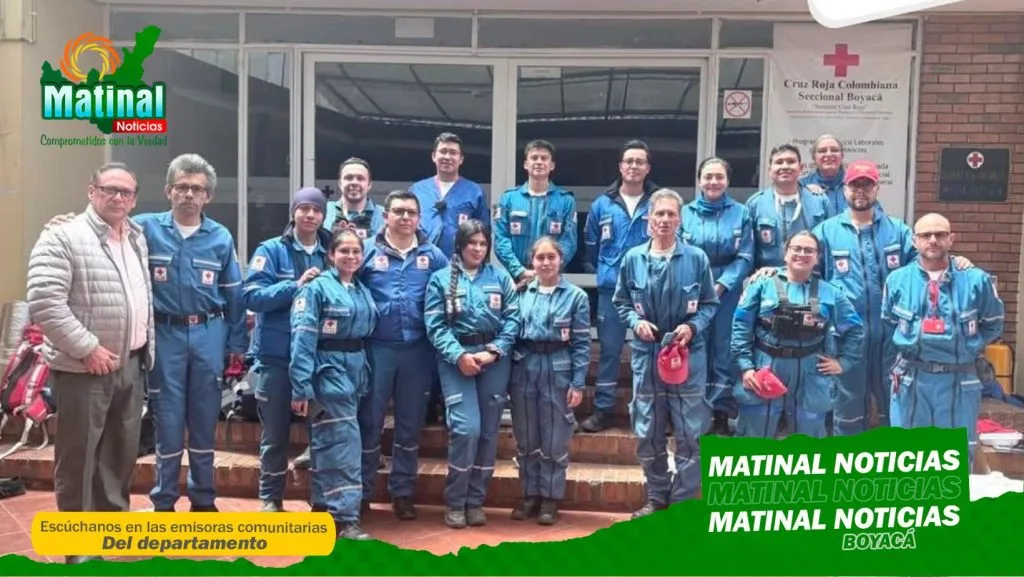 Voluntarios de la Cruz Roja Seccional Boyacá ya están en Pereira para apoyar labores de búsqueda y rescate