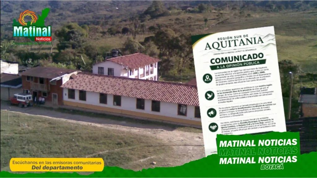 Comunidad de la Región Sur de Aquitania, Boyacá, exige investigación por presunto homicidio y rechaza categorización como zona roja