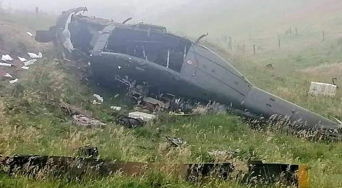 Una persona muerta y tres heridos deja caída de helicóptero en Subachoque, Cundinamarca.
