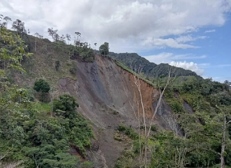 Represamiento de la quebrada Caipal en Coper Boyacá tiene en alerta a las comunidades
